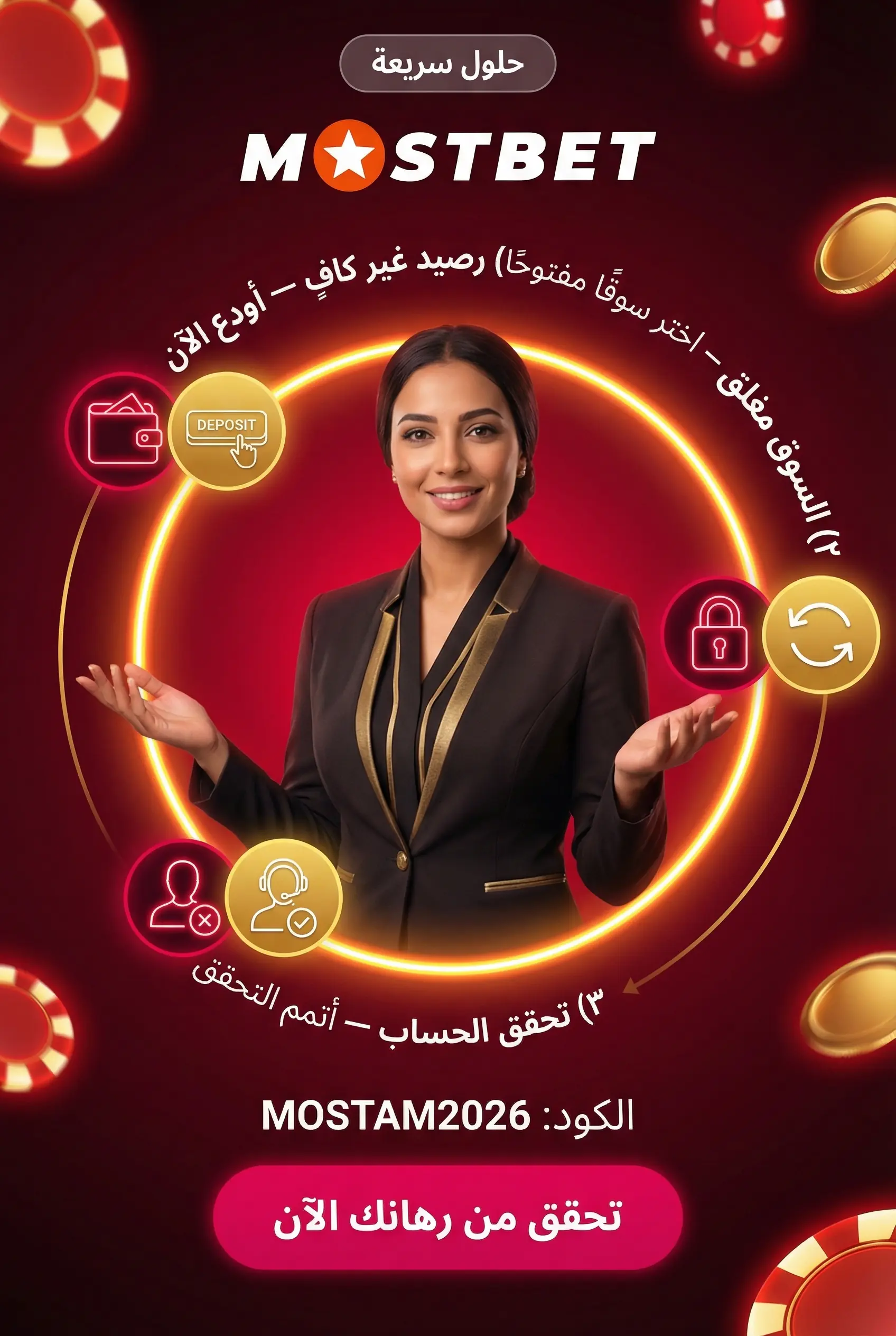 حل المشكلات لماذا لا يمر الرهان